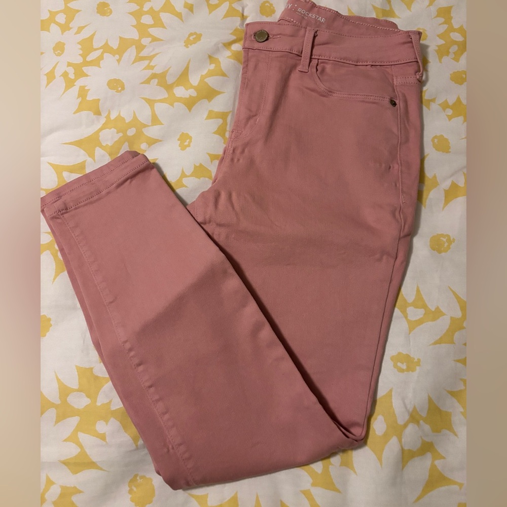 Pink Skinny Rockstar Jeans
